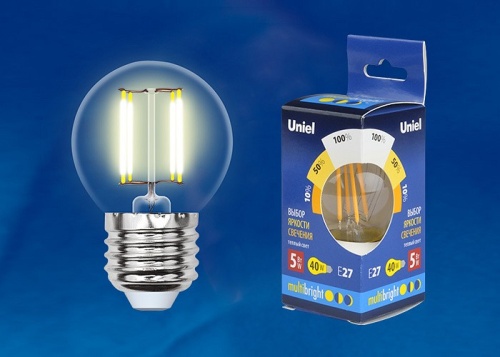 Лампа светодиодная Uniel MB GLM10TR E27 5Вт 3000K UL-00002370 фото 2