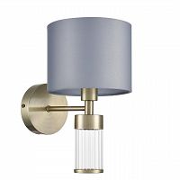 LUMION 8108/1W MODERNI LN26 182  латунь титаниум/серый, металл/текстиль/стекло Бра E14 40W 220V DAMONA