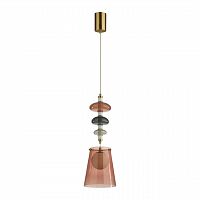 5411/18LA L-VISION ODL_EX23 45 бронзовый/цвет бордовый/серый/белый Подвес LED 18W 4000K AMORE