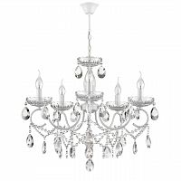 LUMION 8189/5 CLASSI LN26 092 белый,  металл/хрусталь Люстра E14 5*40W 220V SNOW