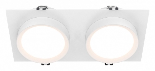 Встраиваемый светильник Maytoni Technical Hoop DL086-02-GX53-SQ-W