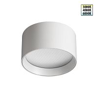 NOVOTECH 359594 OVER NT25 392 белый Светильник накладной светодиодный с переключ. цв. температуры IP20 LED 12W 220-240V 3000К\4000К\6000К ORBIS