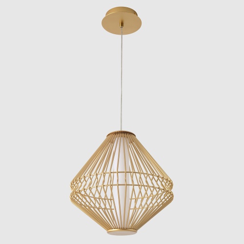 Светильник подвесной Crystal Lux CUADRA SP15W LED GOLD фото 3