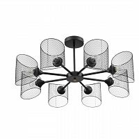 LUMION 8238/8C COUNTY LN26 310 черный металл Люстра потолочная Е27 8*60W 220V TIDINA