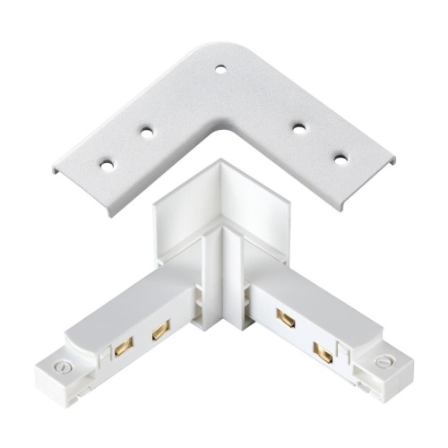 NOVOTECH 135104 SHINO  NT20 133 белый Соединитель с токопроводом для шинопровода "L" IP20 48V FLUM