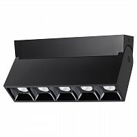 358322 OVER NT19 380 черный Светильник накладной IP33 LED 4000К 25W 110-265V EOS