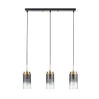 LUMION 8101/3A COMFI LN26 407 черный/бронза металл/стекло Подвес Е14 3*40W 220V ISHA