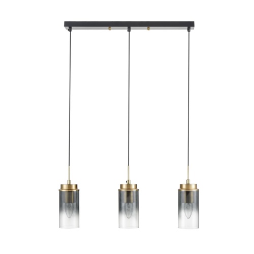 LUMION 8101/3A COMFI LN26 407 черный/бронза металл/стекло Подвес Е14 3*40W 220V ISHA