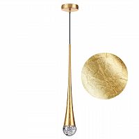 ODEON LIGHT 4278/1 L-VISION ODL21 241 прозрачн/золот фольг-ние Подвесной светильник IP20 GU10 LED max 6W GOTA