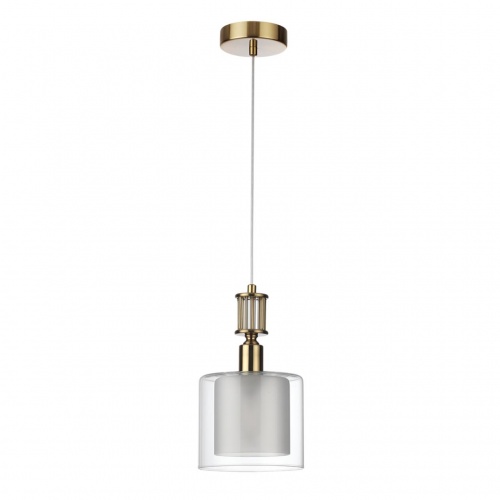 ODEON LIGHT 5088/1 CLASSIC ODL25 635 античная бронза/стекло Подвес E14 1*40W SAGA