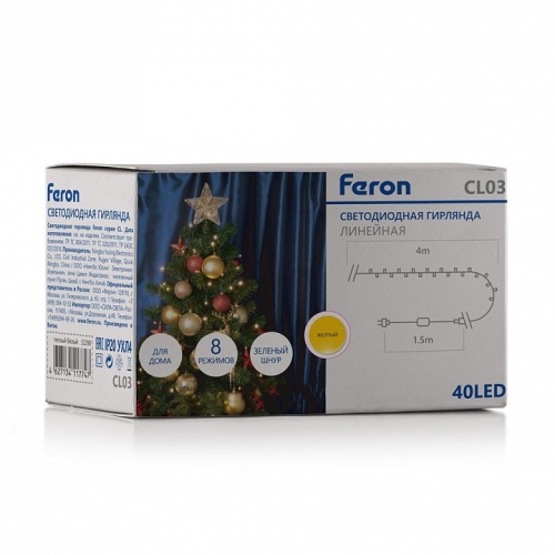 Гирлянда Нить Feron CL03 32295 фото 2 Гирлянда Нить Feron CL03 32295 фото 2