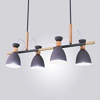 Подвесной реечный светильник TRIF WOOD LONG Green