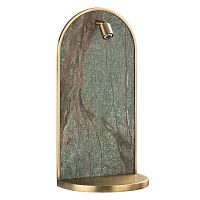 ODEON LIGHT EXCLUSIVE 7175/3WL HIGHTECH ODL26 055 светильник темно-зеленый/бронза/мрамор/металл IP20 LED 3W 250Лм 3000K 220-240V GIARDINO