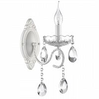 LUMION 8189/1W CLASSI LN26 091 белый металл/хрусталь Бра E14 1*40W 220V SNOW