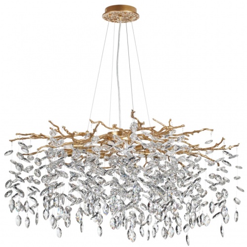 ODEON LIGHT 4969/12 HALL ODL24 613 античн.бронза/алюмин./хрусталь Люстра G9 12*40W DELICA