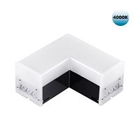 NOVOTECH 359117 OVER NT23 076 черный Светильник-соединитель "L"- образный с одним сетевым входом IP20 LED 8W 4000K 100-265V 720Лм BITS