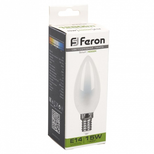 Лампа светодиодная Feron LB-717 E14 15Вт 4000K 38257 фото 4