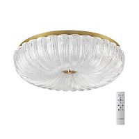 SONEX 7719/60L PIKO LED SN 567 Светильник металл/стекло/прозрачный/золотой LED 60Вт 3000-6500K D500 IP20 пульт ДУ TESORO