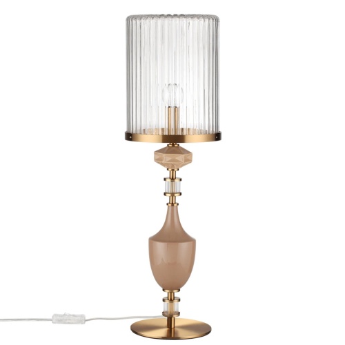 ODEON LIGHT EXCLUSIVE 5414/1TA MODERN ODL_EX26 023 античная бронза/терракот/бежевый/металл/керамика Настольная лампа E14 1*40W TERRA