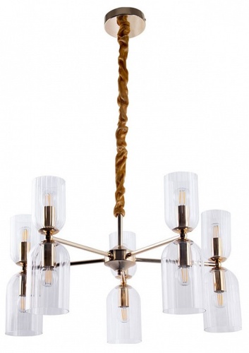 Подвесная люстра Arte Lamp CHARM A1623LM-10GO фото 2 Подвесная люстра Arte Lamp CHARM A1623LM-10GO фото 2