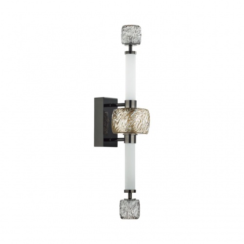 ODEON LIGHT EXCLUSIVE 5427/28WL L-VISION ODL_EX24 000 черный хром/белый/дымчатый/коньячный/металл/стекло/акрил Бра LED 28W 3000K KLIFF