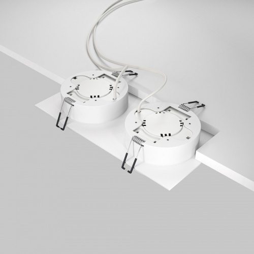 Встраиваемый светильник Maytoni Technical Hoop DL086-02-GX53-SQ-W фото 4