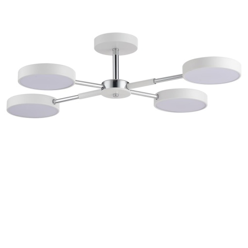 LUMION 5659/72CL LEDIO LN26 351 белый, хром Люстра потолочная LED 72W  3000/4000/6000К 220V MIKA