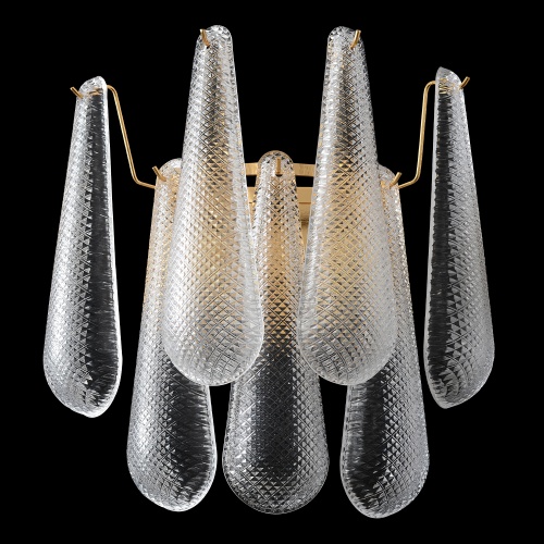 Бра Crystal Lux FONTAIN AP2 GOLD фото 2