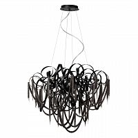 ODEON LIGHT 5067/12 HALL ODL24 525 черный матовый/черный хром/металл Люстра G9 12*40W CHAINY