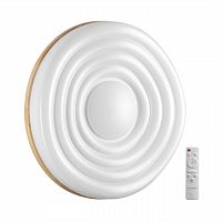 SONEX 7674/EL PALE SN 000 белый/натуральное дерево LED 70Вт 3000-6000К D470 IP43 пульт ДУ FASS WOOD