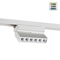 NOVOTECH 359744 PORT NT25 256 белый Светильник однофазный трехжильный трековый с переключ. цв. температуры IP20 LED 6W 180-265V 2700К/3200К/4000К EOS