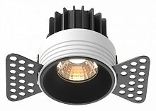 Встраиваемый светильник Maytoni Technical Round DL058-7W3K-TRS-B