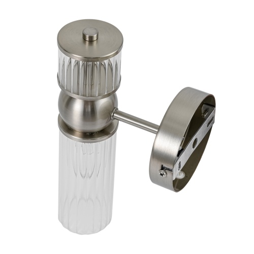 LUMION 8277/1W MODERNI LN26 163 сатин никель/прозрачный, металл/стекло Бра Е14 1*40W 220V DENVER фото 4