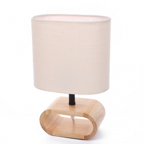 LUMION 8199/1T COUNTY LN26 511 бежевый, дерево/текстиль Настольная лампа E27 1*60W 220V MADERANA