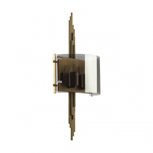 ODEON LIGHT EXCLUSIVE 4895/2WA MODERN ODL_EX23 000 бронзовый/дымчатый/металл/стекло Бра E27 2*40W MARGARET