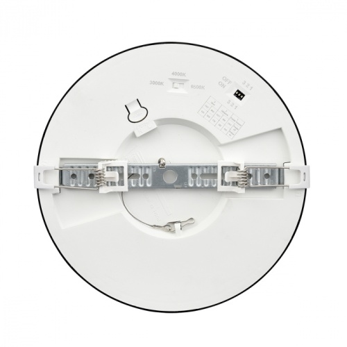 SONEX 7788/18L MITRA LED SN 537 Светильник пластик/белый/черный LED 18Вт 3000/4000/6500К D225 IP44 CCT/датчик движения NEBULA BLACK фото 3