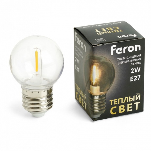 Лампа светодиодная Feron LB-383 E27 2Вт 2700K 48931 фото 2 Лампа светодиодная Feron LB-383 E27 2Вт 2700K 48931 фото 2