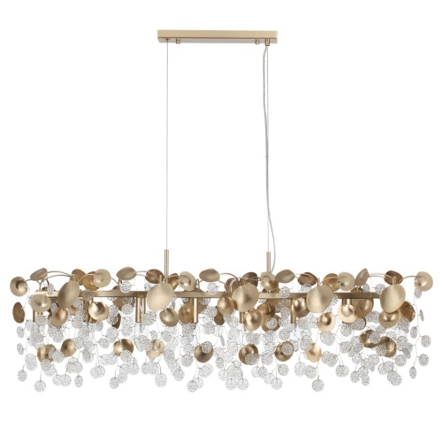 ODEON LIGHT 5104/8A CLASSIC ODL26 633 металл/стекло Люстра горизонтальная E14 8*40W 220В IP20 COINS