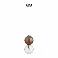 4980/1C PENDANT ODL22 298 хром/ темн.бордовый/стекло Подвес G9 1*40W TWIXY