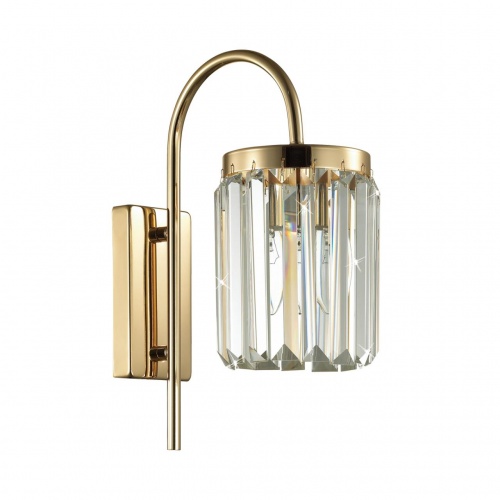 ODEON LIGHT 4987/1W CLASSIC ODL22 639 золотой/хрусталь Бра E14 1*40W VASSA