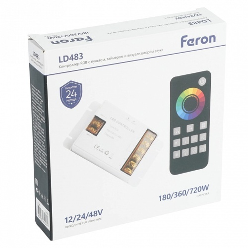 Контроллер-регулятор цвета RGB с пультом ДУ Feron LD483 52098 фото 3