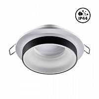 NOVOTECH 370784 SPOT NT21 595 белый/черный Светильник встраиваемый влагозащищенный IP44 GU10 9W 220V WATER