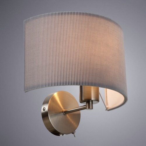 Бра Arte Lamp MALLORCA A1021AP-1SS фото 2
