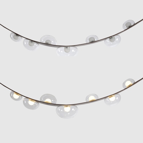 Светильник подвесной Crystal Lux BOSQUE SP7 L3000 BROWN/TRANSPARENT фото 3