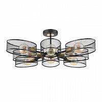 LUMION 8193/8C COUNTY LN26 308 черный/медный, металл Люстра потолочная E27 8*60W 220V VIVANA