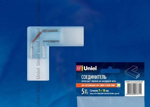 Соединитель лент угловой жесткий Uniel UTC-K-22 10821 фото 2 Соединитель лент угловой жесткий Uniel UTC-K-22 10821 фото 2