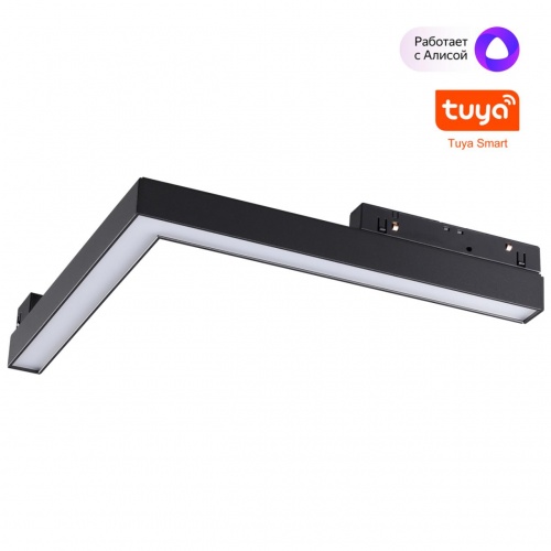 NOVOTECH 359502 SHINO NT24 149 черный Трековый низковольт. св-к диммир. со сменой цв.температуры, пульт ДУ/Tuya Smart Life IP20 LED 24W 48V 3000-6500K FLUM