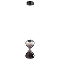 ODEON LIGHT 5092/4L PENDANT ODL25 357 черный/прозрачн/дымчатый градиент/металл/стекло Подвес LED 4W 4000K 388Лм GLESSI