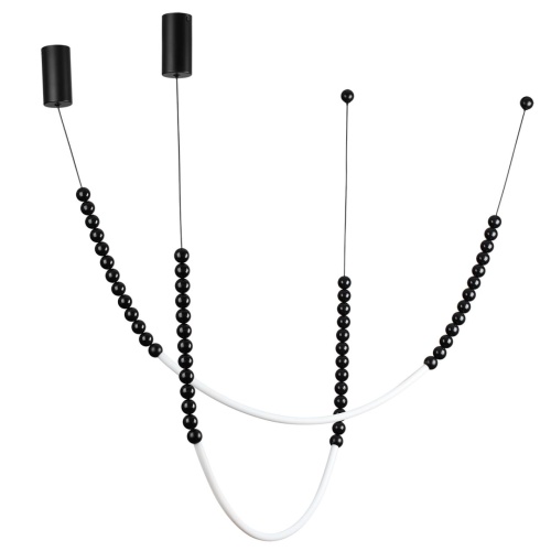 ODEON LIGHT 7149/24CL HIGHTECH ODL26 221 Потолочный светильник черный/акрилл/металл IP20 LED 25W 1600Лм 3500K 300° 220V MONELLA