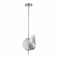 ODEON LIGHT EXCLUSIVE 4865/1 MODERN ODL_EX22 000 серебристый/белый/стекло Подвес E14 1*40W JUNGLE